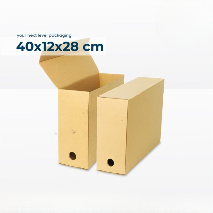 

Box Arsip Tempat Penyimpanan Dokumen File Kantor Kardus Polos Ukuran 40x12x28cm