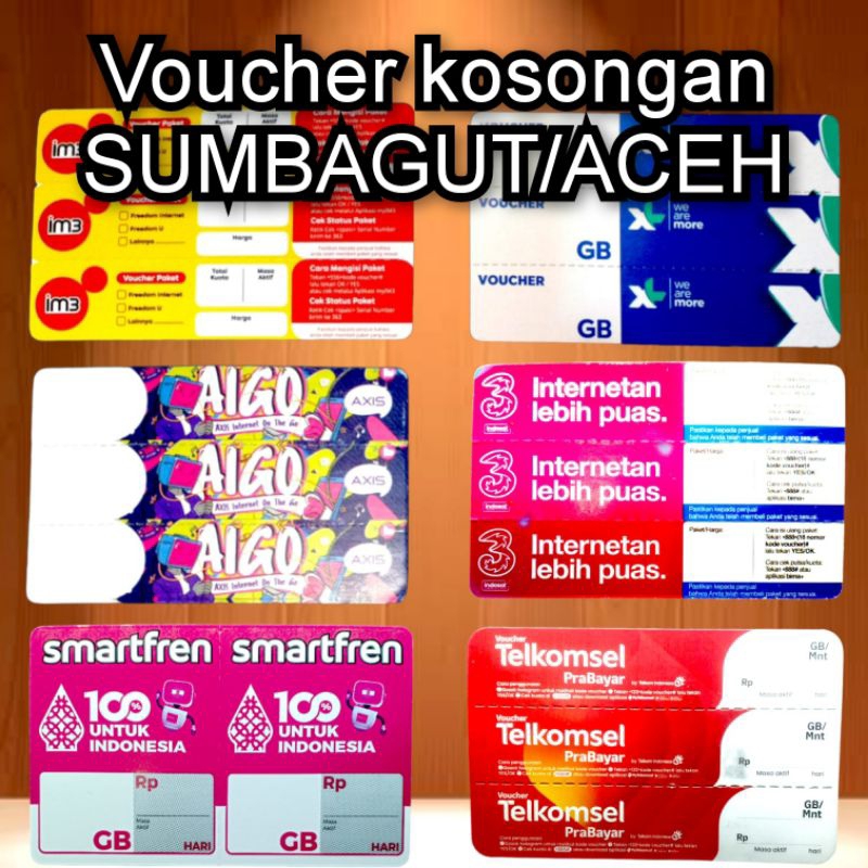 voucher kosongan khusus SUMUT/ACEH