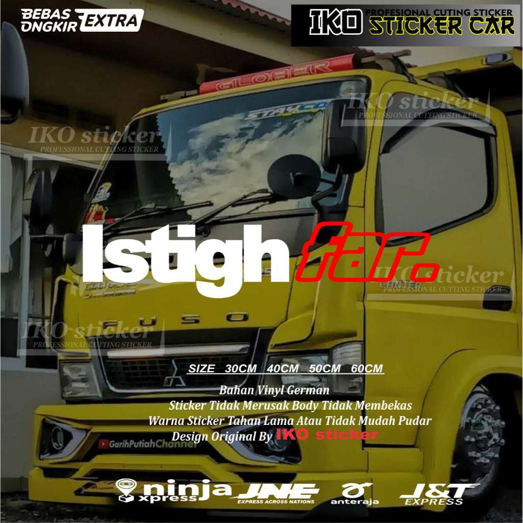 IKO Stiker istighfar variasi kaca pintu mobil pickup truk sticker istighfar