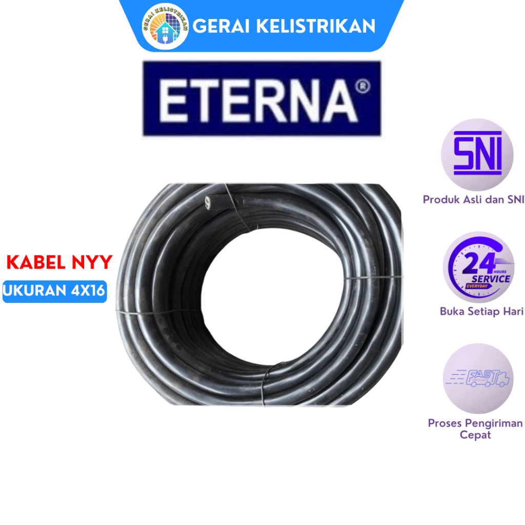 Kabel Eterna NYY 4X16 mm Rol 1 Meter