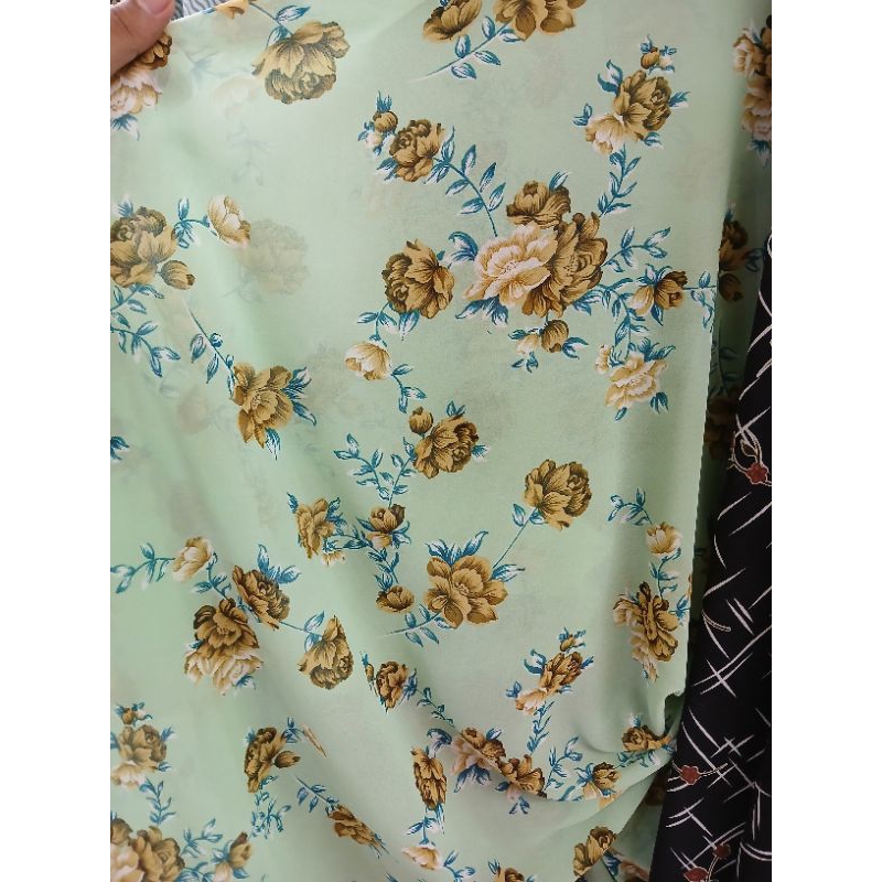 Kain/Bahan ceruty babydoll motif polkadot//Bahan ceruty babydoll premium printing//Kain ceruti babyd