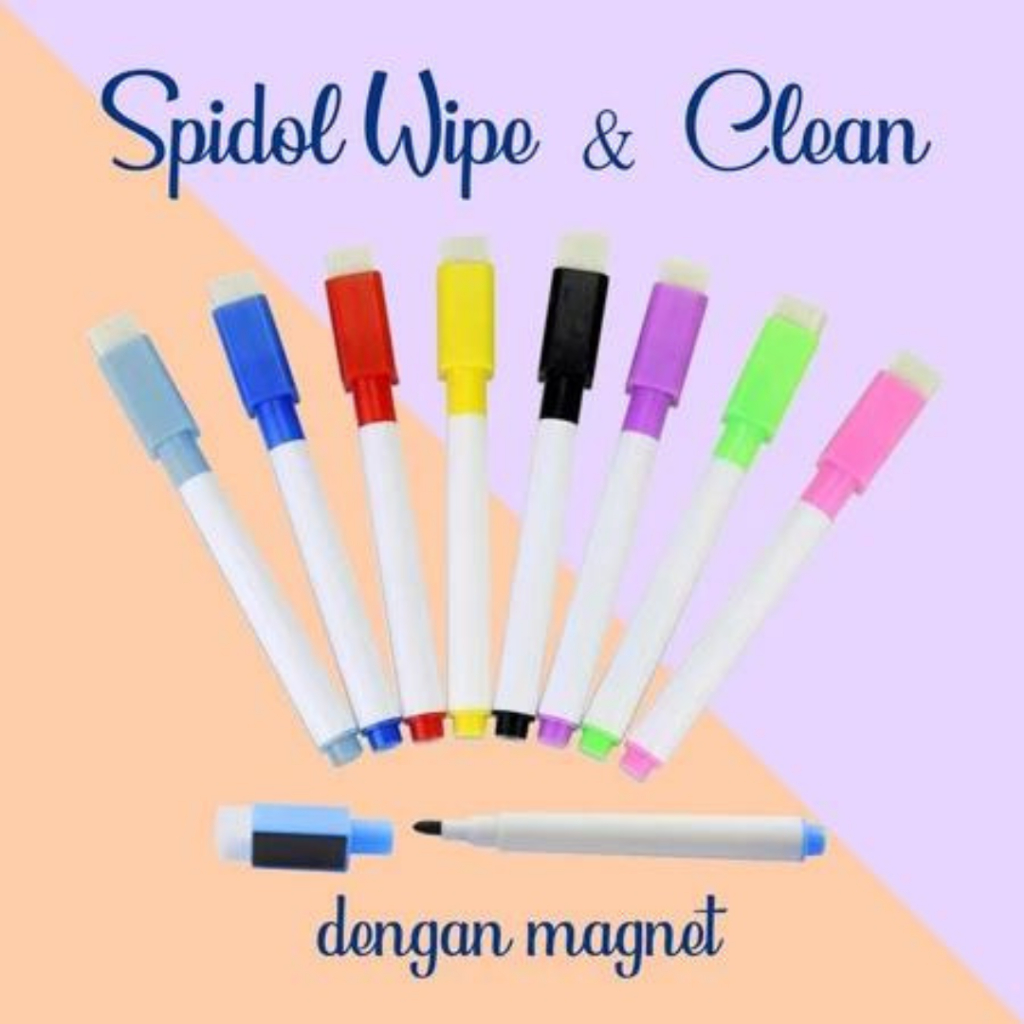 

Spidol Wipe and Clean dengan Magnet