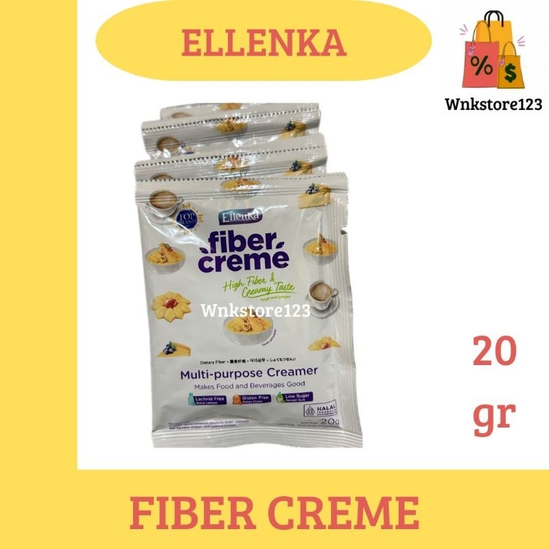 

Ellenka fiber creme kemasan 1renceng(10sachet) @20gr