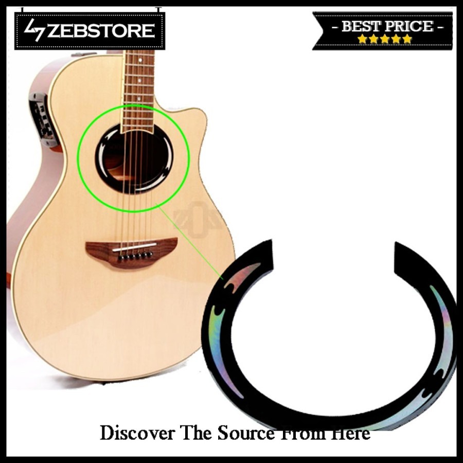Rossate Stiker Sticker Lubang Gitar Sound Hole Akustik APX500