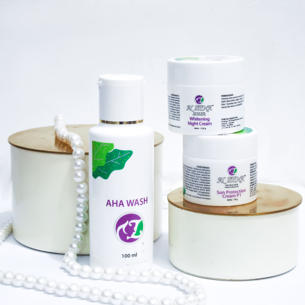 PAKET BASIC HEMAT 3 PRODUK ALZENA SKINCARE (WHITENING/ACNE/MELASMA)