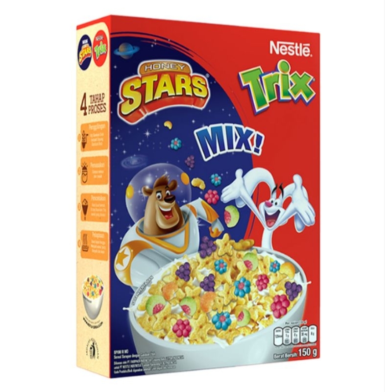 

Nestle sereal honey Stars Mix Trix 150 gram