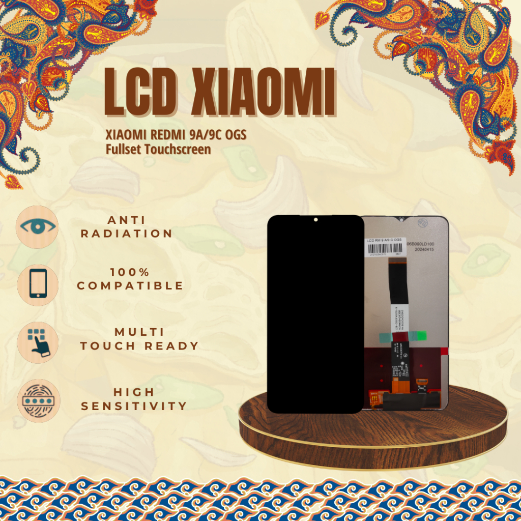 LCD Xiaomi Redmi 9a / LCD Xiaomi Redmi 9c OGS Fullset Touchscreen