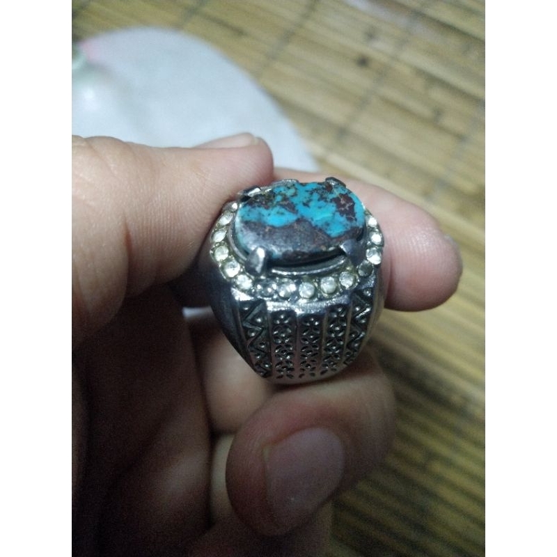 Batu Pirus Persia Blue Fancy Unik kode 14/268