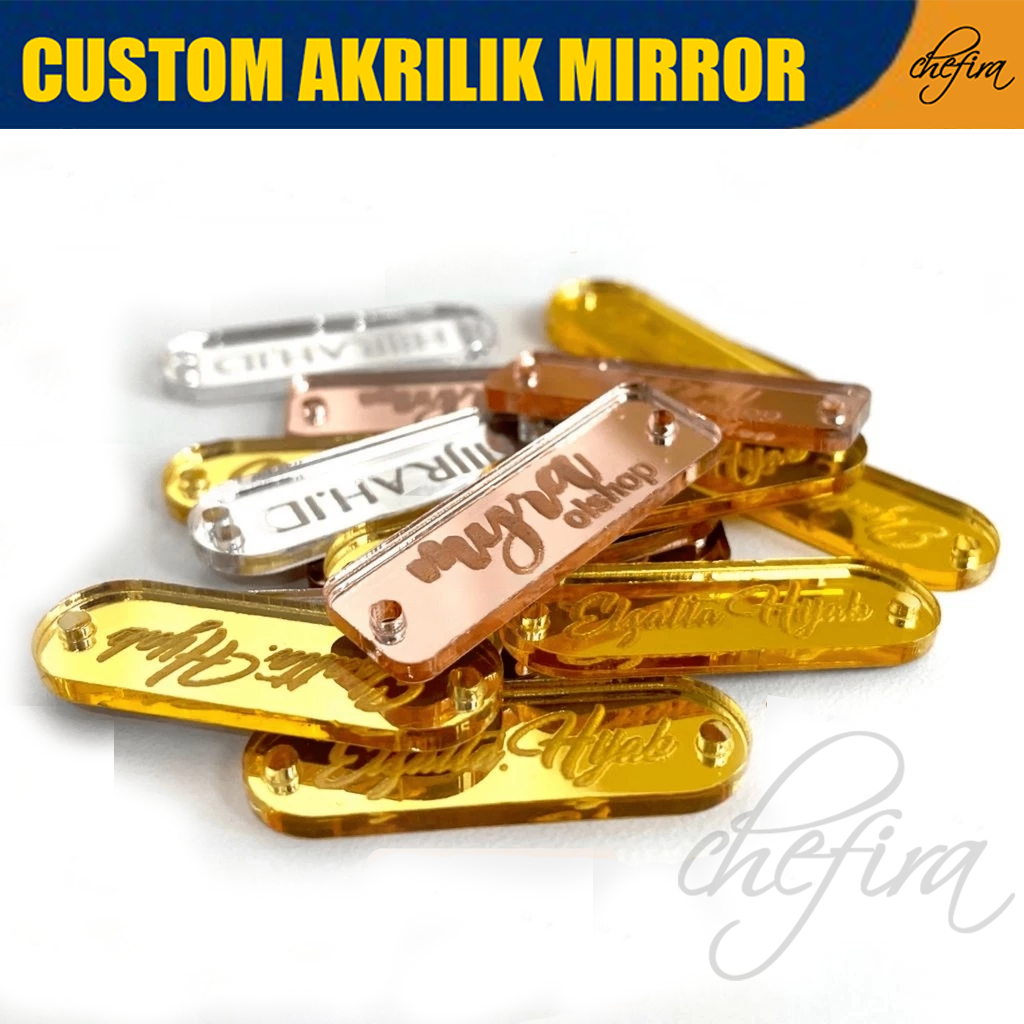 

PROSES CEPAT Label AKRILIK Brand Hijab Jilbab Fashion Mahar Min 10 pcs Custom Label Merek Acrilic Label Fashion