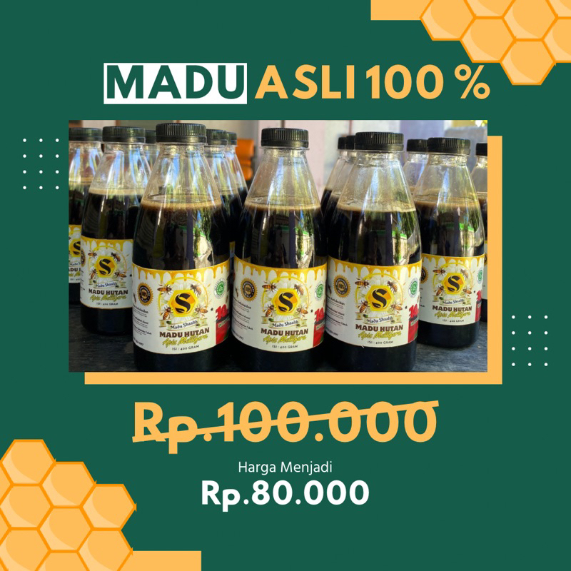 

MADU HUTAN SHAALIH ASLI 100% ( 10% keuntungan untuk kemerdekaan PALESTINA )