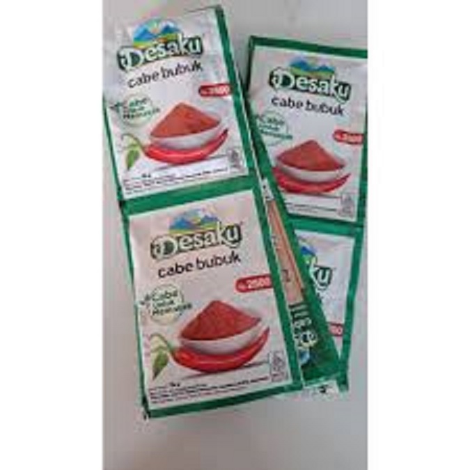

Desaku Bumbu Cabe Bubuk Sachet 1 Renceng isi 10 Pcs 15gr
