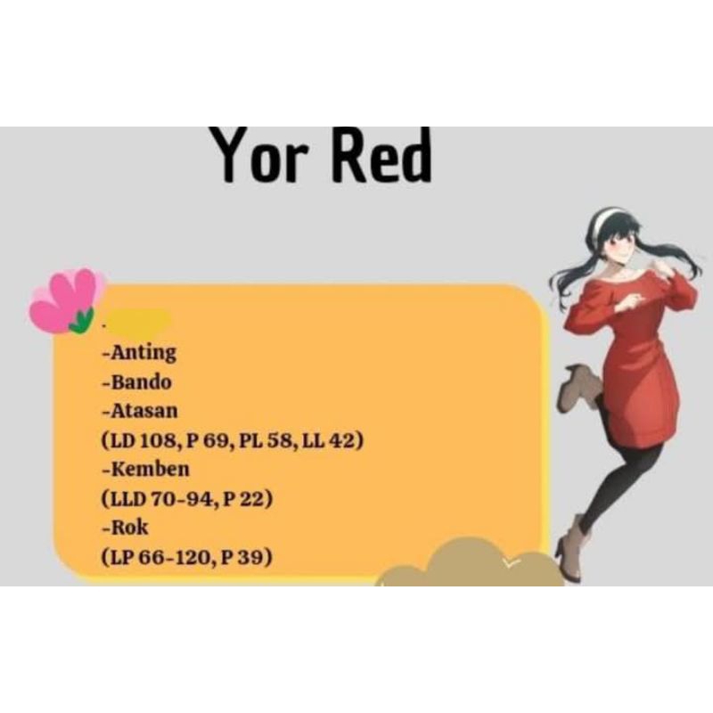 Yor forger anime spx family yor red Costume Cosplay