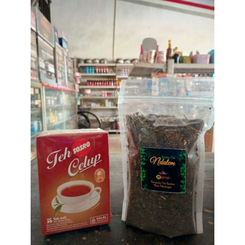 

TEH SOSRO CELUP 60 GRAM ISI 30 KANTONG 100% ASLI PRODUK TEH NDALEM