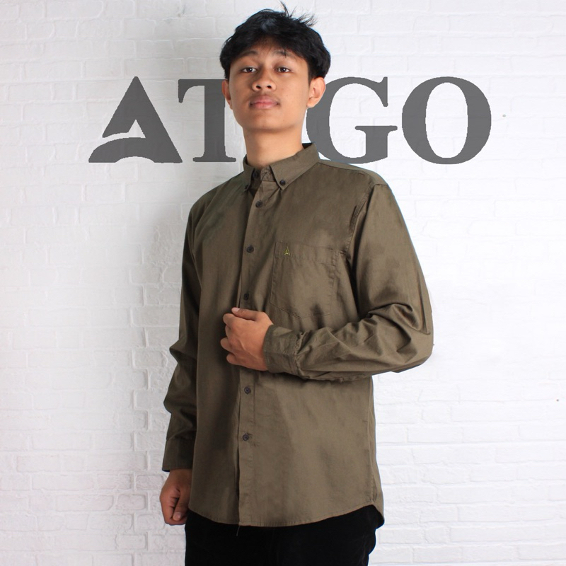 Kemeja Panjang Pria Kemeja Pria Lengan Panjang Kemeja hijau Kemeja Hijau Pria Lengan Panjang Hem