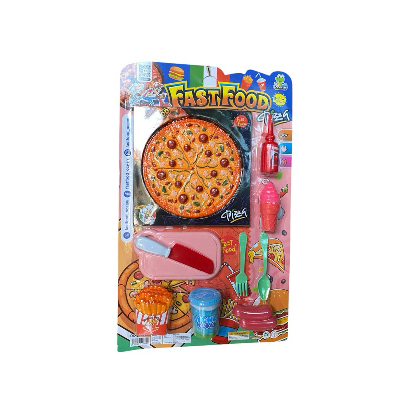 MAINAN MASAK MASAKAN PIZZA SET / FAST FOOD PIZZA
