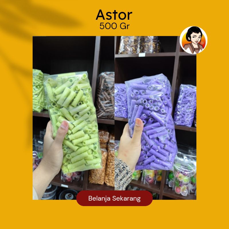 

ASTOR BARCELONA/ CAMILAN MAK'E/ CEMILAN ASTOR KECIL/ ASTOR RASA, BLUEBERRY, COKLAT, PANDAN, STRAWBERRY/ CAMILAN ASTOR/ JAJANAN ASTOR/ SNACK KILOAN