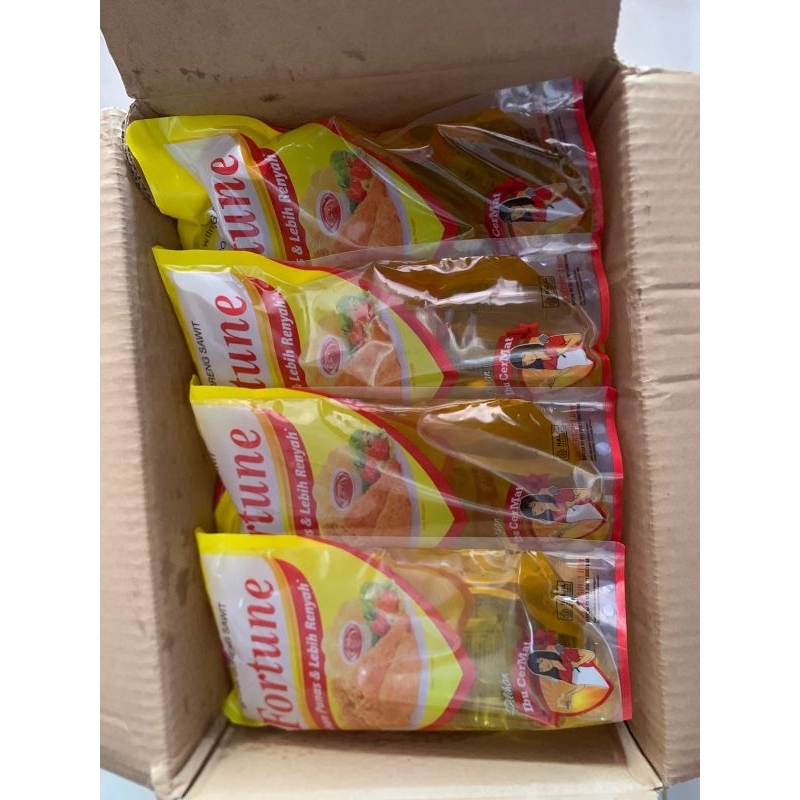 

minyak fortune 1 DUS 1 liter isi 12 pouch terbaru