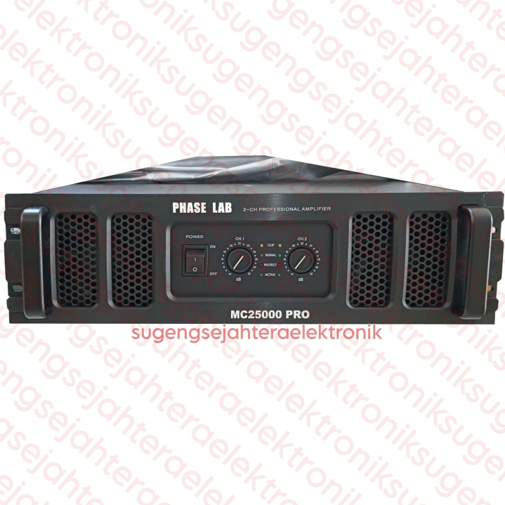 Power Amplifier Phaselab MC 25000 PRO / MC25000 PRO - 2 channel Original (Harga Sudah Termasuk Palle