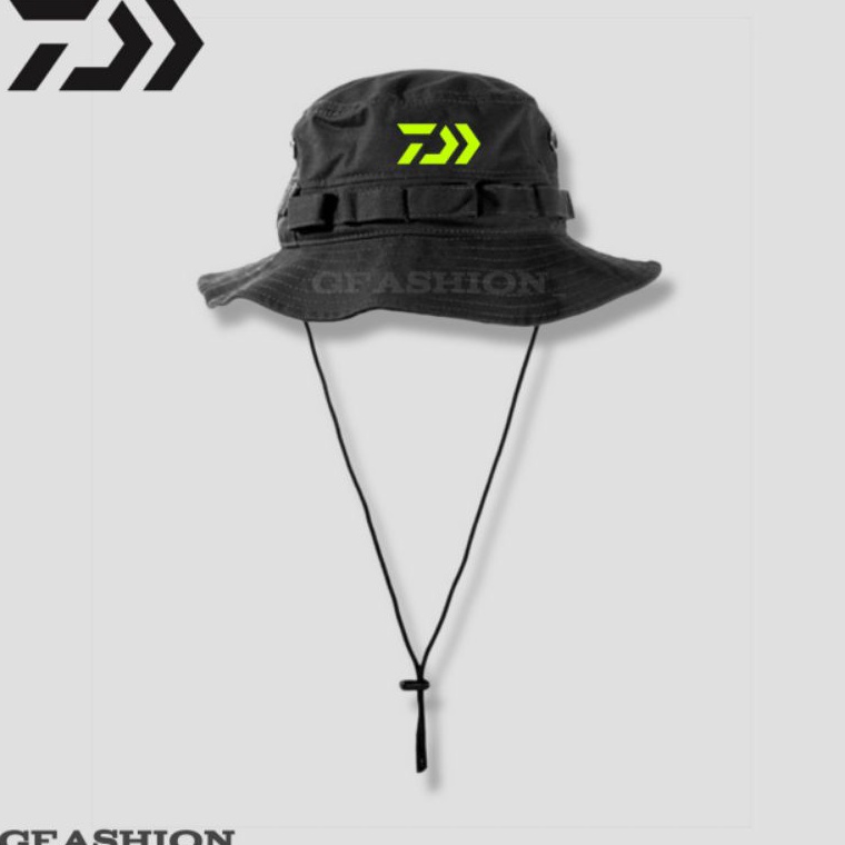 Harga Promo Topi Rimba Daiwa Fishing  Jungle Hat Fishing Hat Pria Wanita Dewasa Logo Daiwa