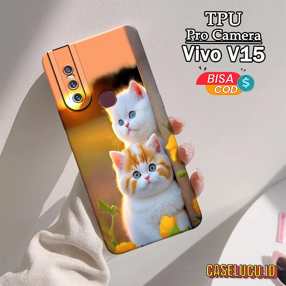Casing Hp Vivo V15 Terbaru Fashion Case Kucing Case Hp Vivo V15 Soft Case Hp  Vivo V15 Kesing Hp Sil