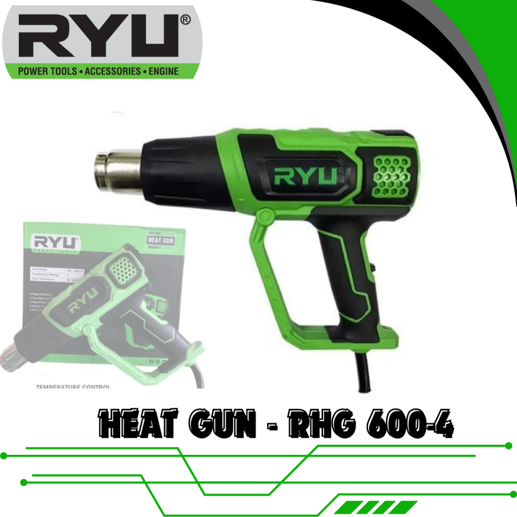 RYU Heat Gun RHG600-3 RHG600-4 Hot Air Gun Blower Ryu RHG 600-3 RHG 600-4 / HeatGun Blower Heat Gun