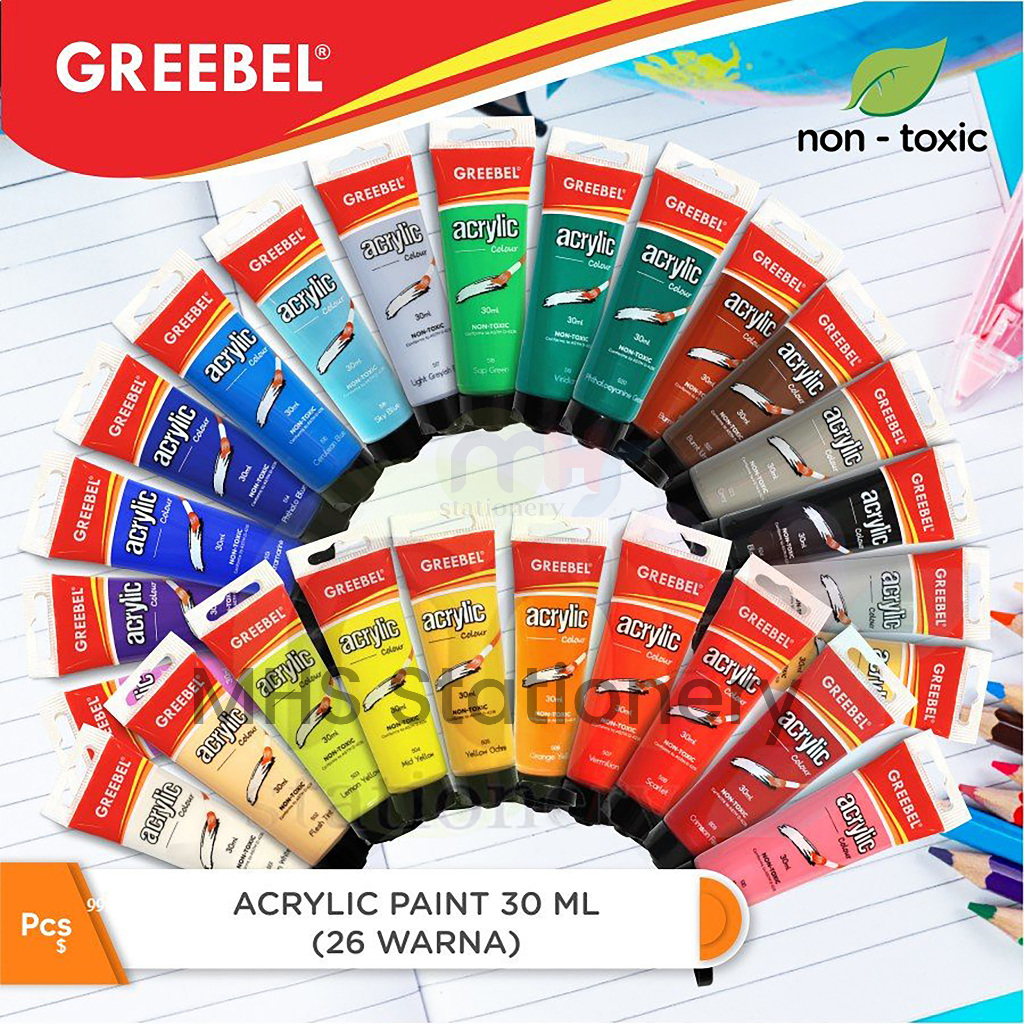 

GREEBEL Cat Akrilik Acrylic Paint Colours 30 ml