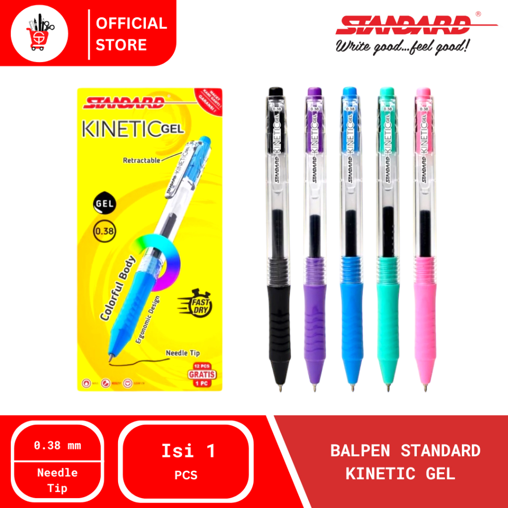 

Balpen | Pulpen | Gelpen Standard Kinetic Gel 0.38mm (1 PCS)