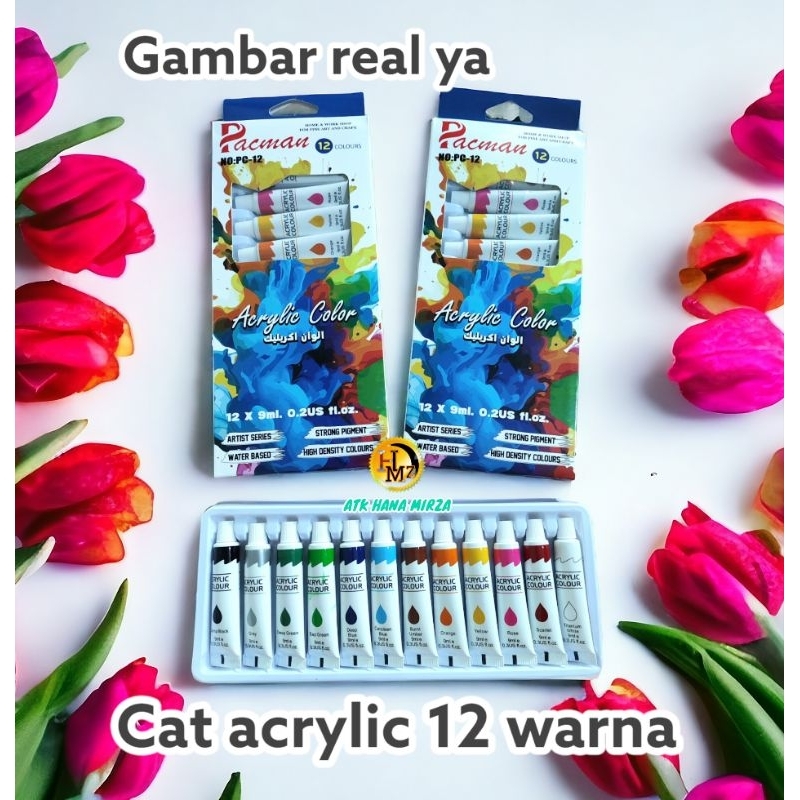 

Cat Acrylic 12 warna