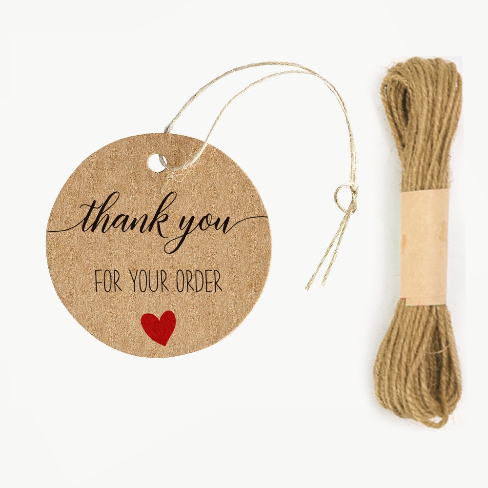 

Hang Tag Thank You BULAT Kraft Paper Hand Tag Label Souvenir Hampers