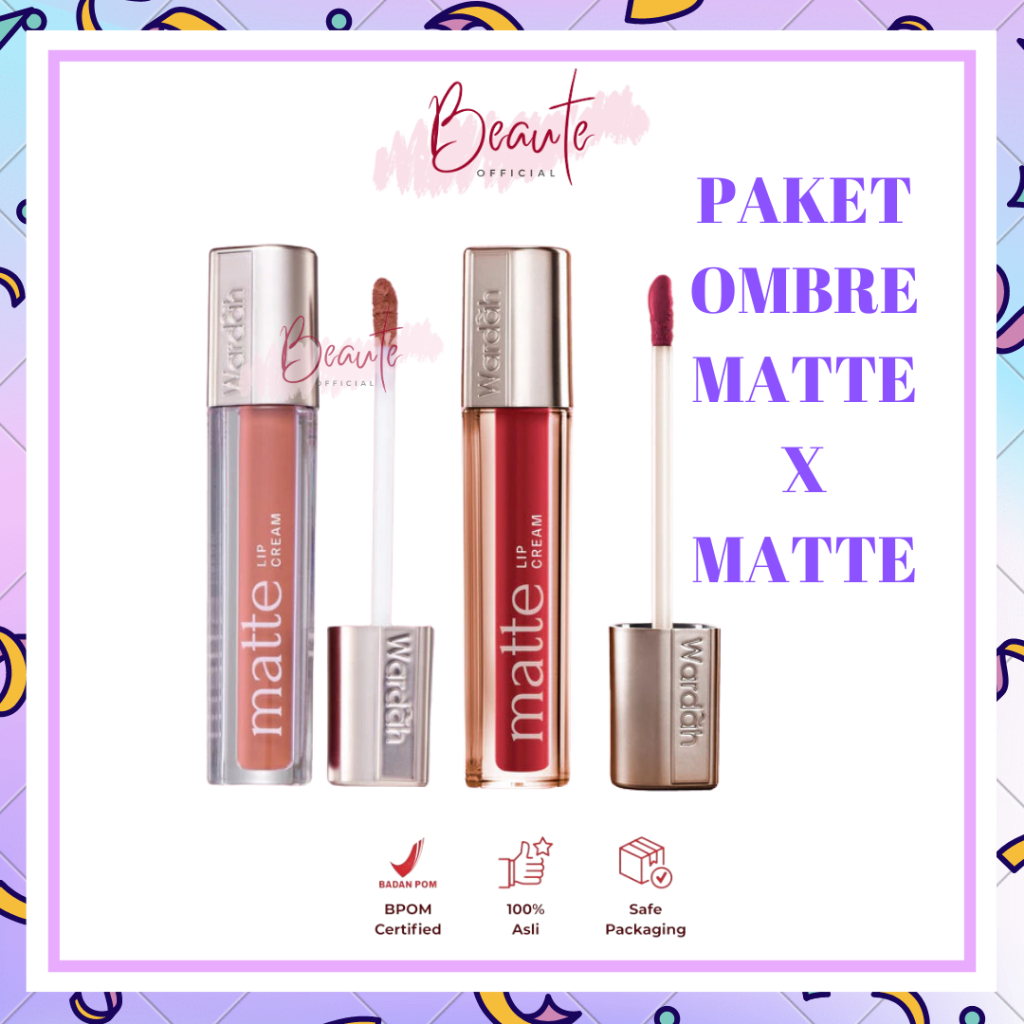 PAKET Ombre Wardah Matte Lip Cream