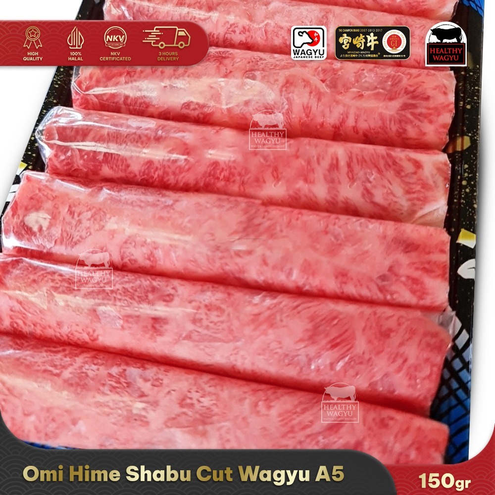 

Omi Hime A5 Shabu Cut Japanese Beef 150Gr Healthy Wagyu