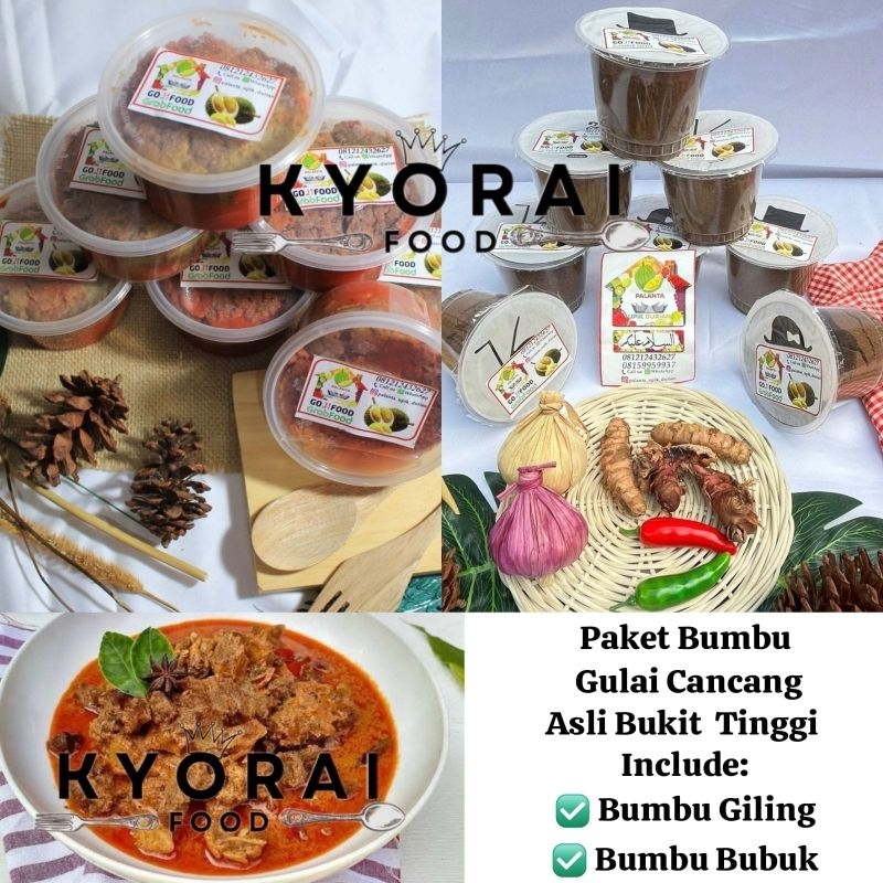 

Paket Bumbu Gulai Cancang Asli Bukit Tinggi
