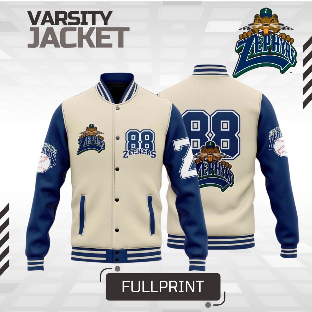VARSITY JACKET BASEBALL TIM ZEPHYRS - VARSITY JACKET PRIA WANITA