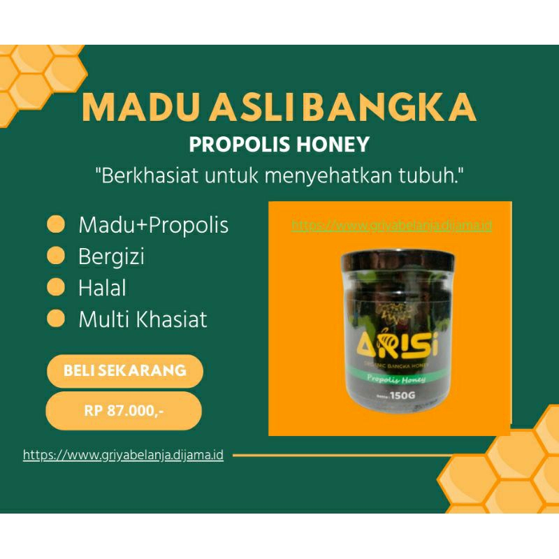 

MADU PROPOLIS BANGKA ARISI