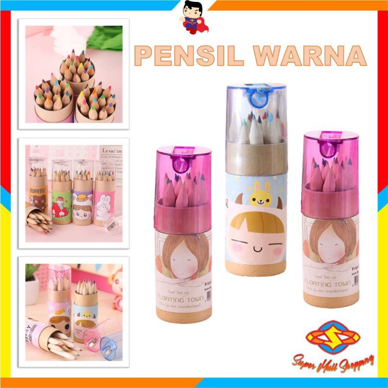 

Pensil Warna 12 In 1 + Serutan Pensil