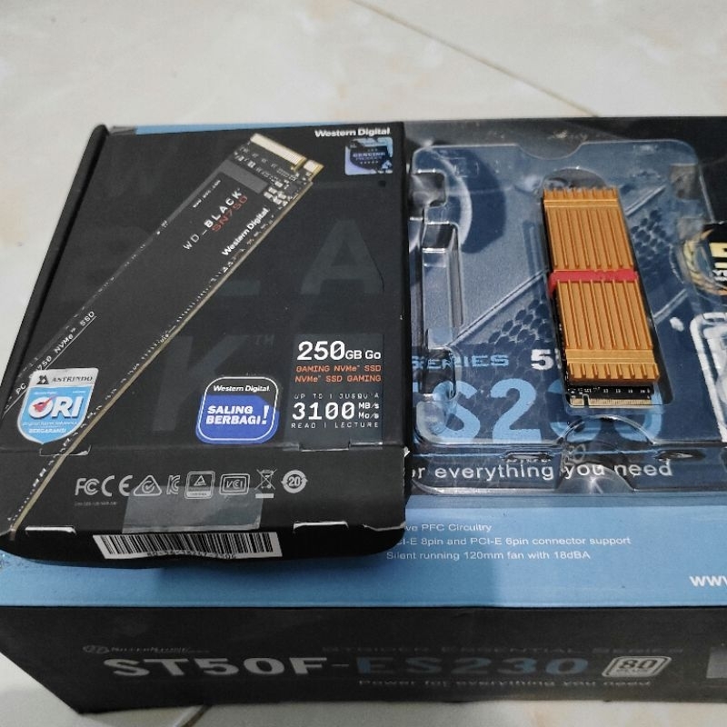 SSD NVME WD Black SN750 256GB - Read up to 3100MB/s (PreLoved)