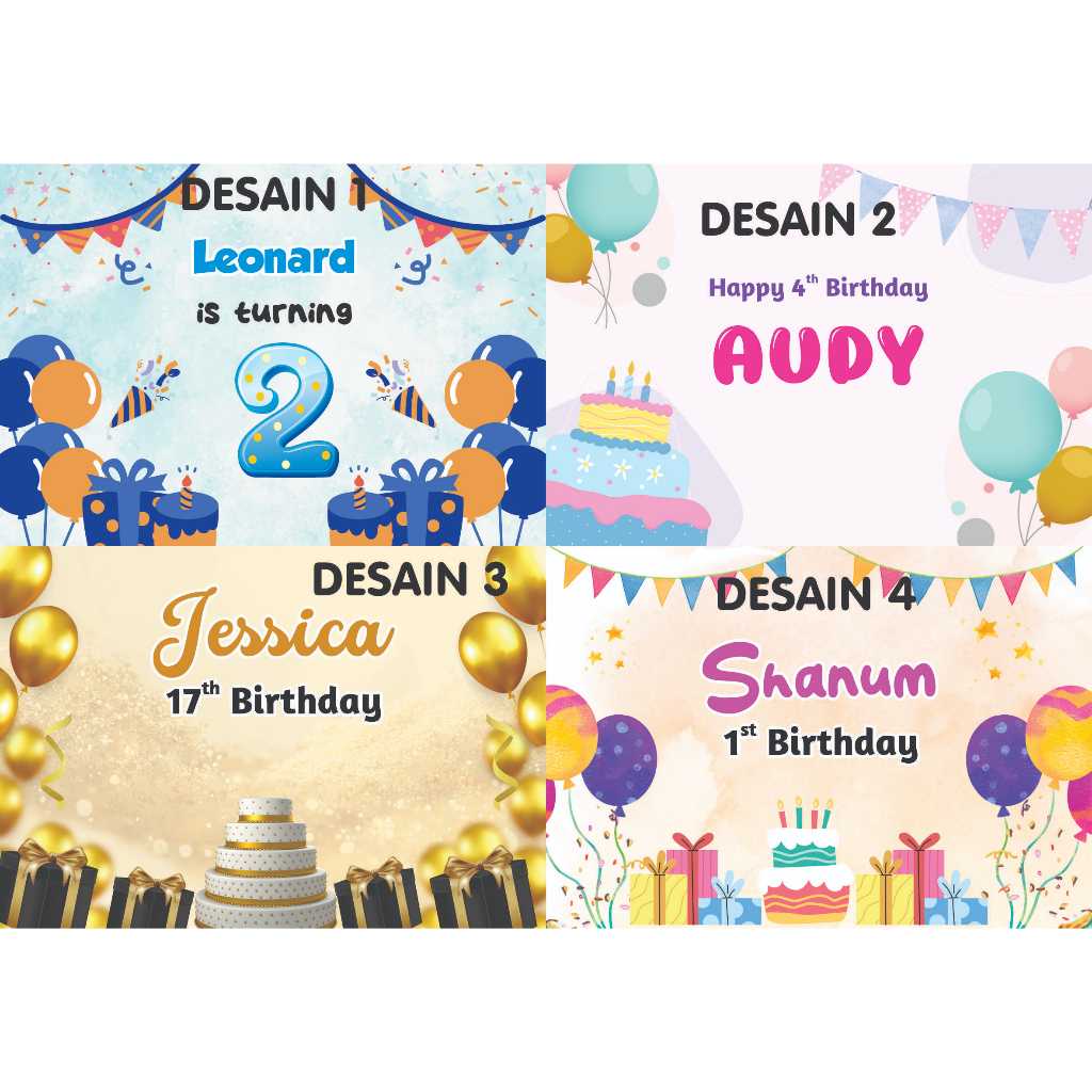 

STIKER LABEL BENTO GOODY BAG MOTIF BIRTHDAY CAKE