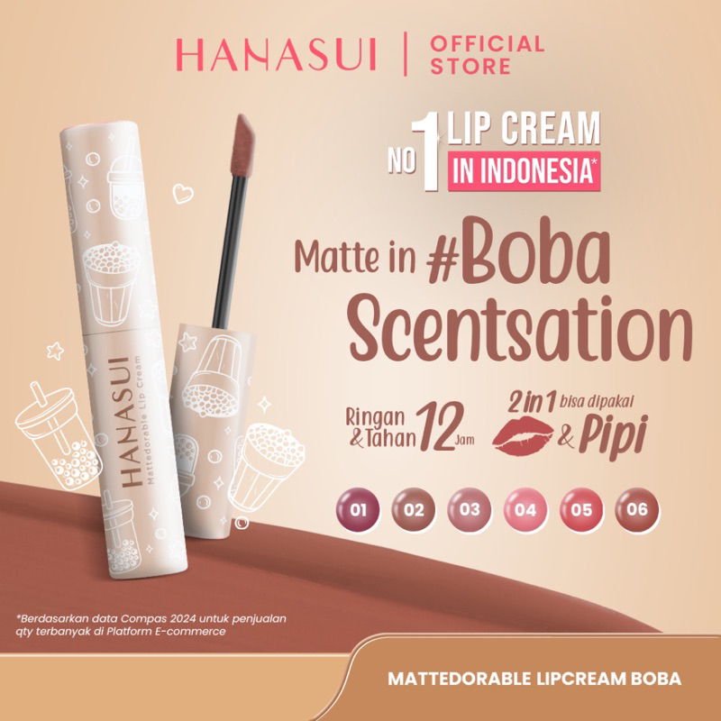 HANASUI BOBA LIP CREAM MATTE