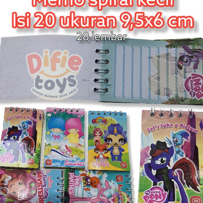 

HARI INI SAJA DISKON BIG 2 buku memo sepiral kecil dg notes book kecil spiral