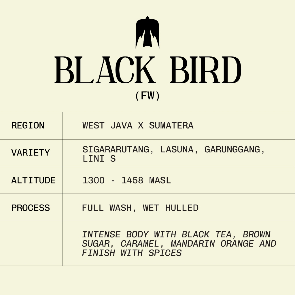 

Full Arabica - Black Bird for Espresso