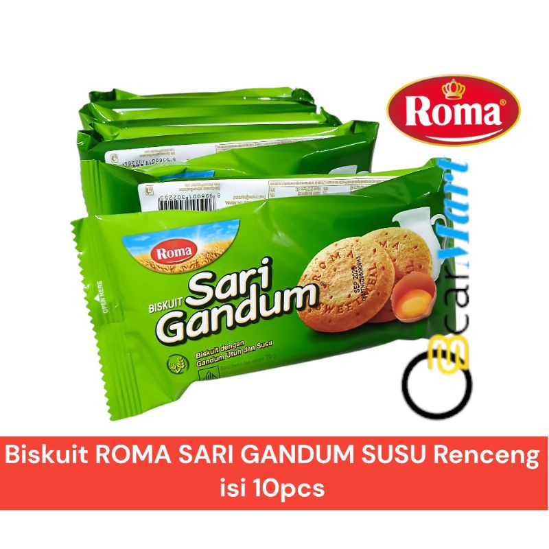 

[Gsv] Biskuit ROMA SARI GANDUM Original Renceng isi 10 sachet