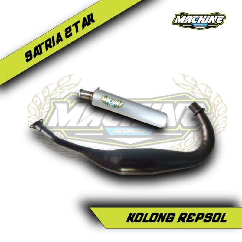 KNALPOT SATRIA 2 TAK KOLONG REPSOL LAS ORIGINAL MACHINE BUKAN CMS