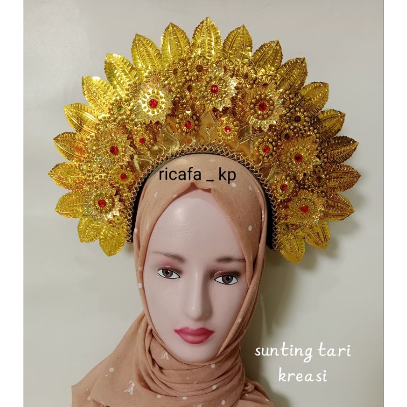 (R) sunting tari kreasi - sunting melayu - aksesoris tari kreasi - mahkota tari anak