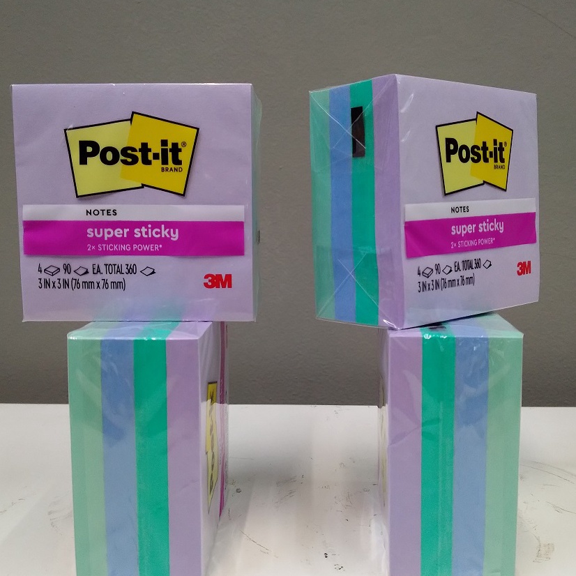 

HANYA DI 3M Post It Super Sticky Notes 6544SSBLU Blue 3 inch x 3 inch