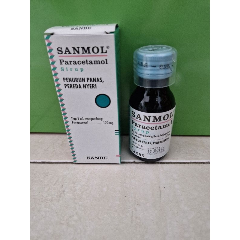 SANMOL SYRUP 60ML - Obat Penurun Demam Bayi dan Anak