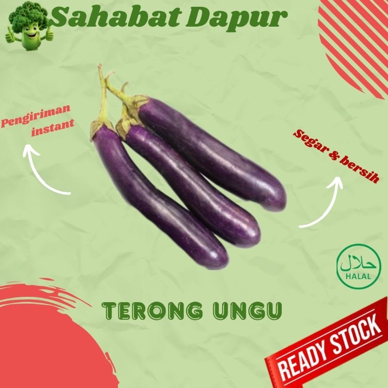 

Terong ungu - sayuran segar -Sahabat Dapur Delivery