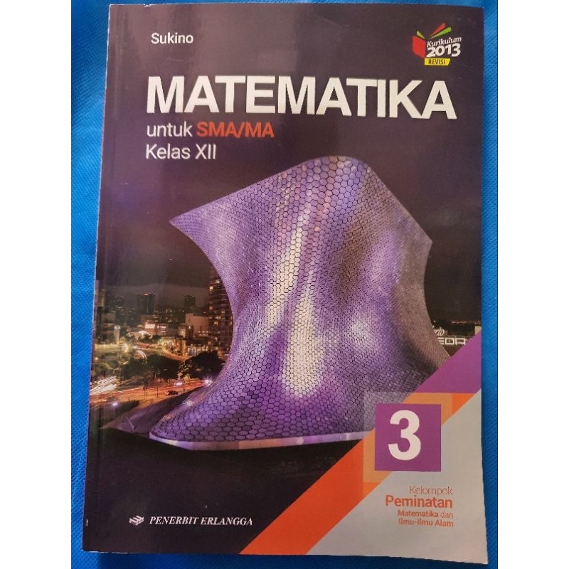 Matematika Erlangga SMA kelas 3/XII/12 buku bekas