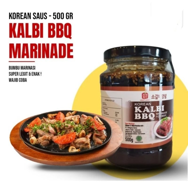 

KOREAN KALBI BBQ MARINADE 500GR JINSUNG / SAUS SAOS BUMBU MARINASI DAGING