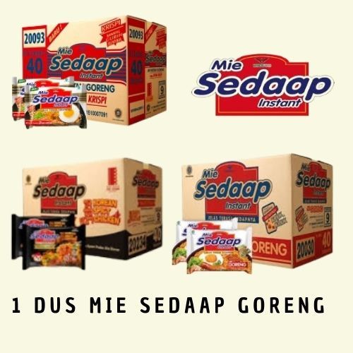 

1 DUS MIE SEDAAP GOREN / MIE SEDAP GORENG MURAH SEMUA RASA