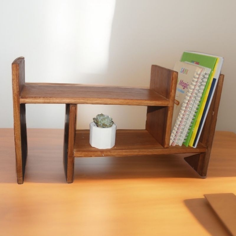 Rak Meja Aesthetic / Rak Minimalis / Rak Serbaguna / Rak Kayu / Rak Buku